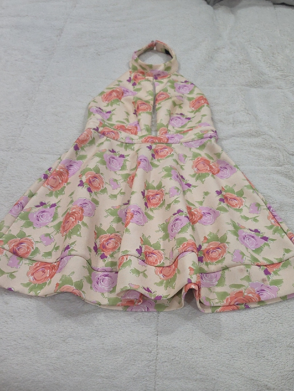 Cals Floral Pastel Dress in Pink, Green, Purple